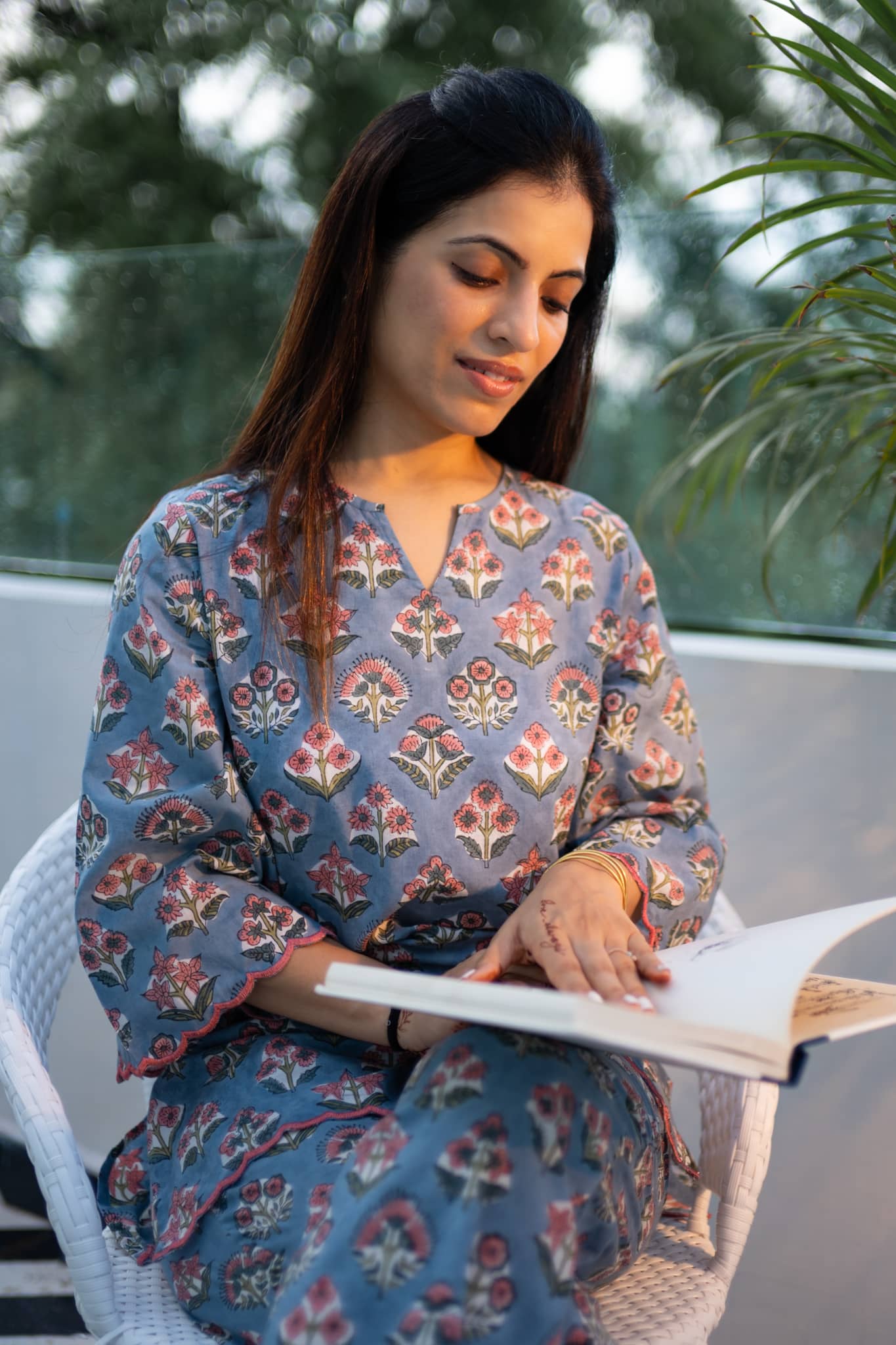 'Niloha' Hand Block Printed Co-ord Set