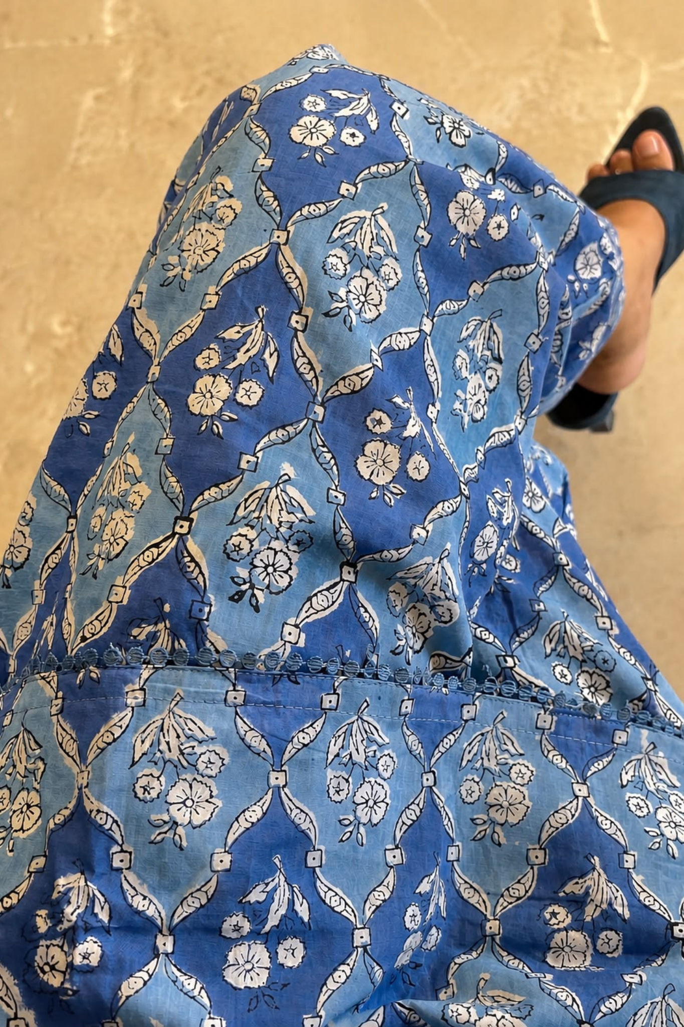 Garden Grid Hand Block Printed Co-ord Set