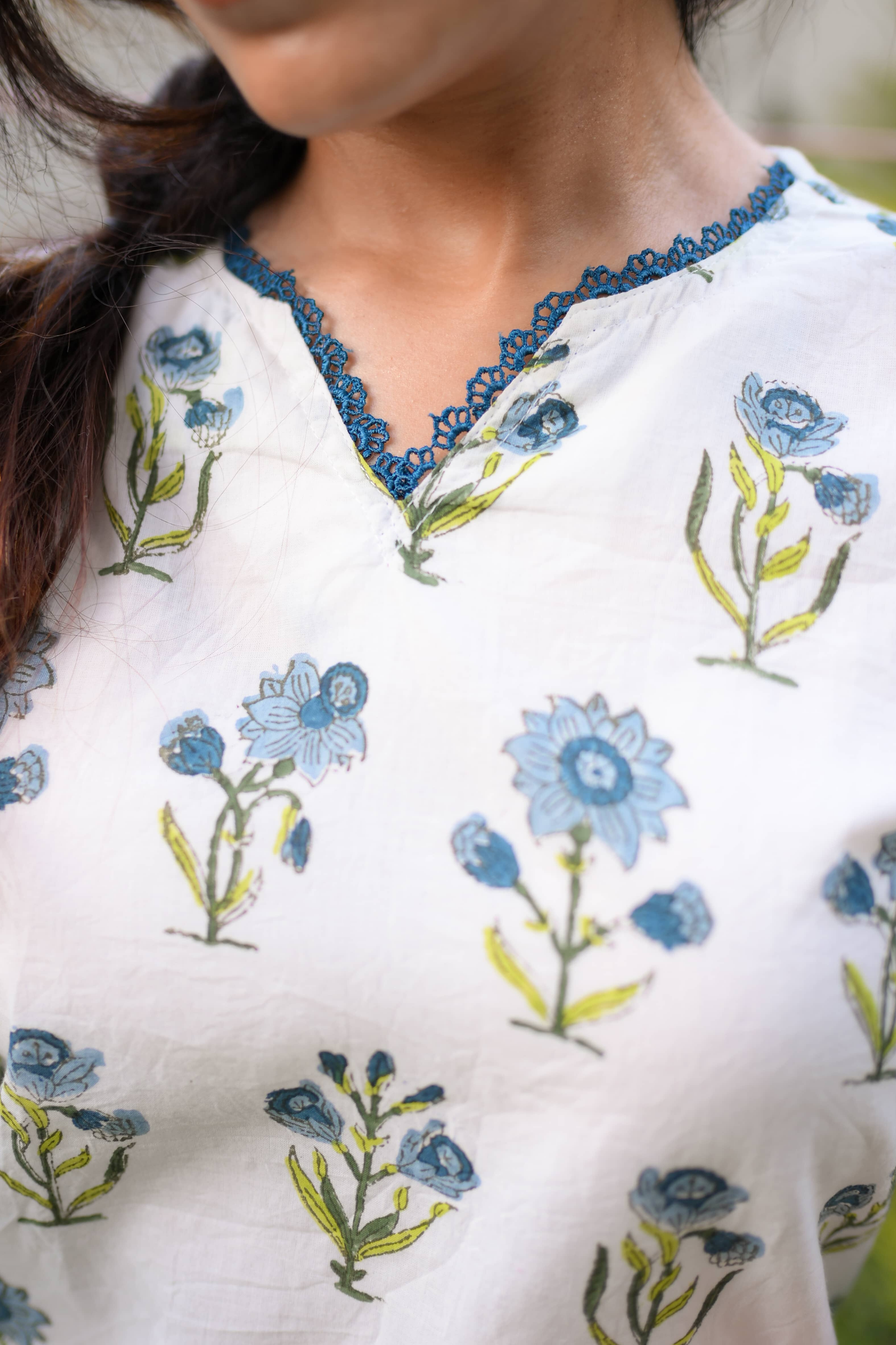 Nilofer Hand Block Printed Co-ord Set