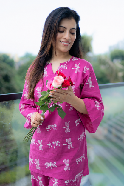 'Jugnu' Hand Block Printed Co-ord Set