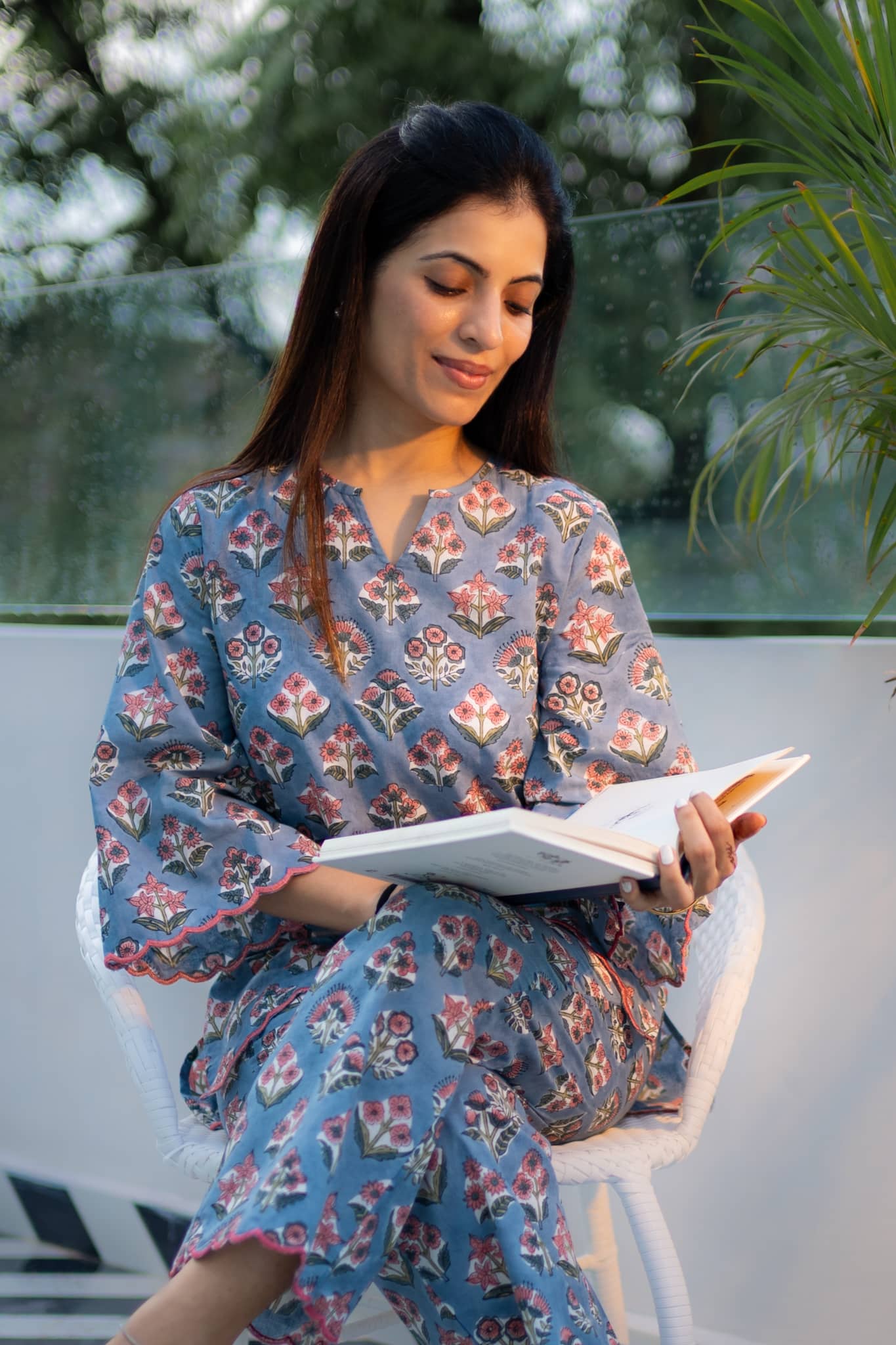 'Niloha' Hand Block Printed Co-ord Set