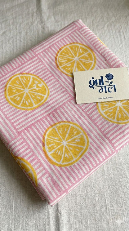 Nimbu Pop Hand Block Printed Co-ord Set